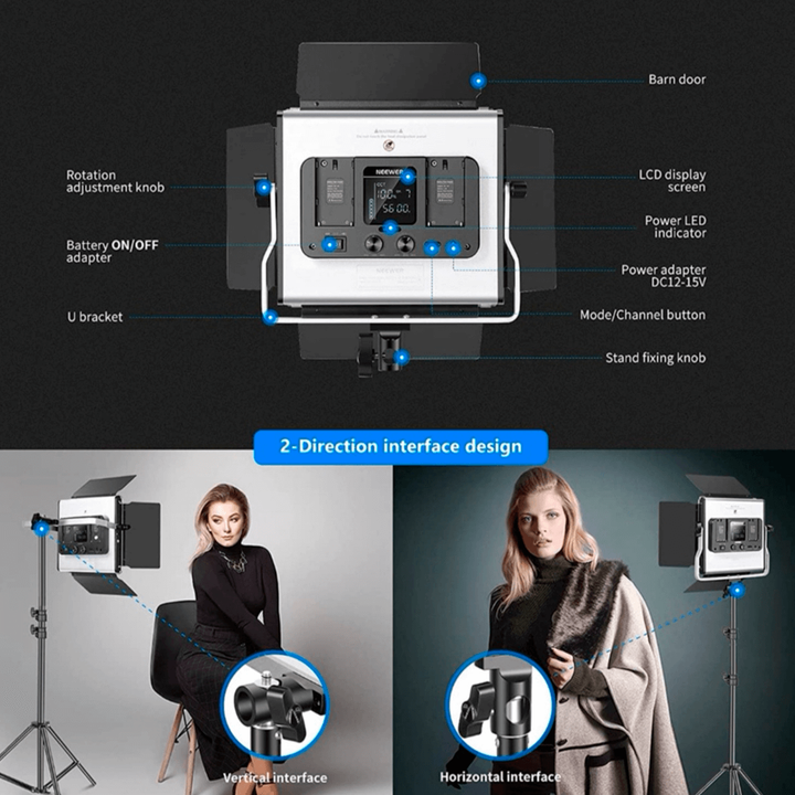 Neewer LED 660 PRO RGB kit galería