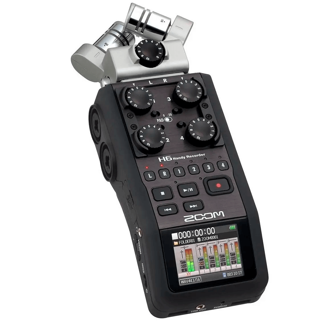 Grabadora portátil Zoom de 6 canales