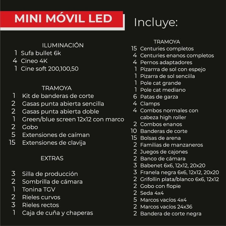 Mini Móvil LED galería